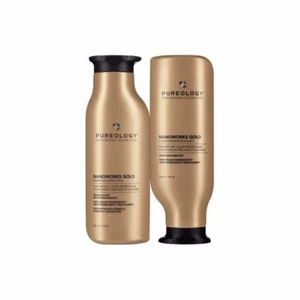 Pureology Nano Works GOLD Shampoo and Conditioner Duo Set NEW 9 OZ BOTTLE - Picture 1 of 1