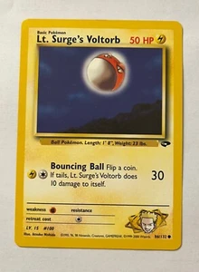 Lt Surge's Voltorb 1. Edition Gym Challenge 86/132 Pokemon Karte - Bild 1 von 2