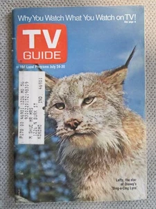 TV GUIDE 1971 July 24 30 Disney Ding A Ling Lynx Nature Films Frost At 40000 (2b - Picture 1 of 5