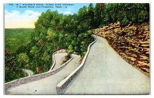 Walden's Ridge entlang des Dixie Highway in der Nähe von Chattanooga Tennessee Postkarte - Bild 1 von 2