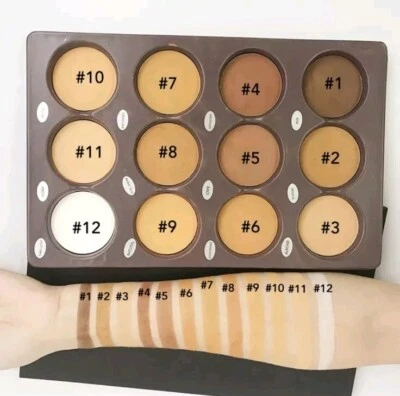 Makeup Palette, Contour Conceal Powder For Face Or Wig Lace Tint, Many Shades - Image 1 of 2