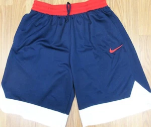 NIKE DRI-FIT SPORTSHORTS MARINEBLAU, WEISS & ROT Gr. LARGE, L - Bild 1 von 3