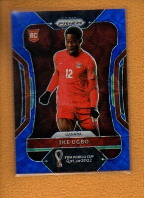 Ike Ugbo 2022 Panini Prizm FIFA World Cup Prizms Choice Blue RC #48 /135 Canada - Image 1 of 4