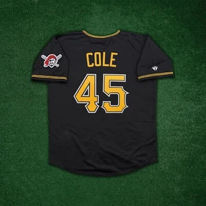 Gerrit Cole Pittsburgh Pirates Men's Alternate Black Jersey w/ Team Patch - Picture 1 of 6
