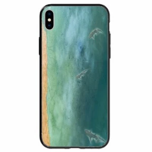 Funda trasera para teléfono Samsung serie Galaxy - Shark on Beach Seashore BC09 - Imagen 1 de 1