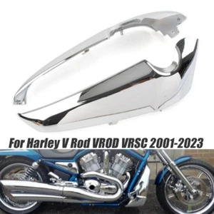 Chrome Radiator Side Covers Shrouds For Harley Davidson VRod VROD VRSC 2001-2023 - Picture 1 of 6