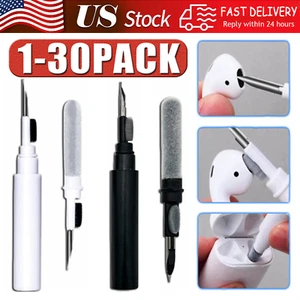 Cleaning Pen For Airpods Pro1 2Earphones Cleaner Kit Soft Brush Case Earbuds LOT - Picture 1 of 16