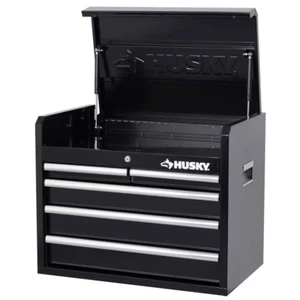 Husky Tool Storage 26 in. W x 16 in. D 5-Drawer Gloss Black To Chest Resistant - Picture 1 of 12
