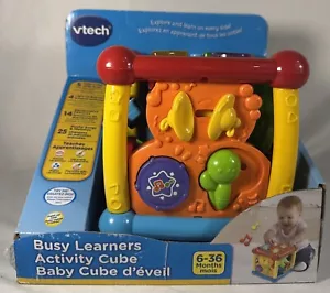 VTech 2013 Busy Learners Baby Activity Cube Toy, 5 Sides of Interactive Play. - Picture 1 of 10