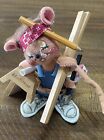 1994 ANNALEE 7" Habitat for Humanity Mouse Carpenter Hammer Sawhorse Pencil 9954