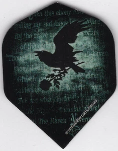 The Raven -NEVERMORE- Dart Flights: 3 per set - Picture 1 of 4
