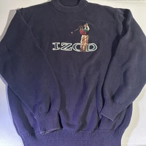 Herren Vintage Izod Golf Pullover XLT blau bestickt siehe Fotos - Bild 1 von 14