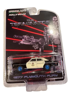 2024 GREENLIGHT HOLLYWOOD  1977 Plymouth Fury  The Terminator CHASE - Image 1 of 3