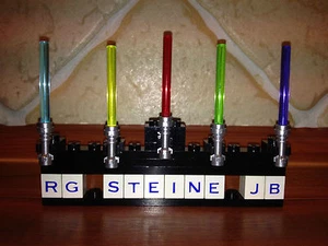 Lego® Star Wars™ 5 x Laserschwert Lichtschwert in 5 Farben NEU Waffe Yoda™ W13 - Bild 1 von 2