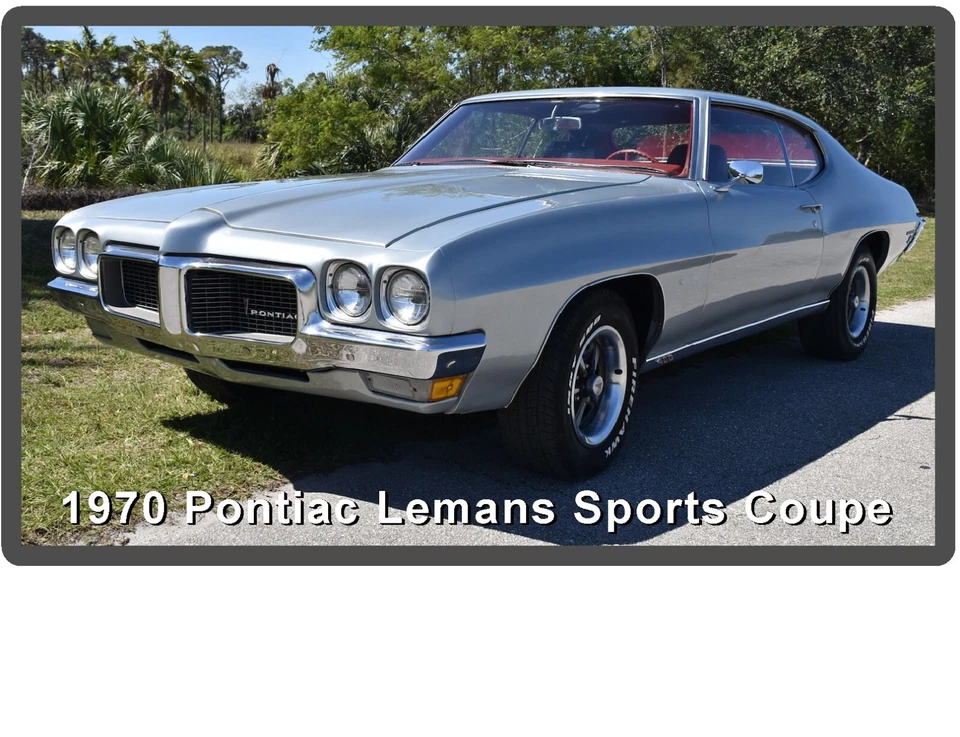 1970 Pontiac LeMans Sports Coupe  Refrigerator / Tool Box  Magnet - Image 1 of 1
