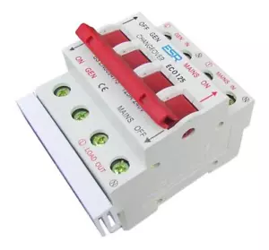 125 Ampere Commutazione Interruttore 240V Rete A Generatore Transfer Monofase - - Picture 1 of 1