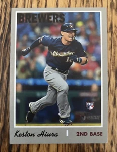 2019 Topps Heritage High Number - Action Variation #512 Keston Hiura (RC) - Bild 1 von 2