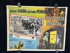 1957 ~ Der Blechstern ~ HENRY FONDA ~ ANTHONY PERKINS ~ Orig. mexikanische Lobbykarte