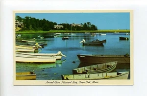 Harwich MA Mass 60er Jahre Postkarte Round Cove, Pleasant Bay, Boote, Häuser - Bild 1 von 2