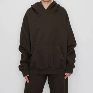 FRECH TERRY HEAVY WEIGH OVER SIZE UNISEX HOODIE COLOR VINTAGE BLACK MADE IN USA - Picture 1 of 5