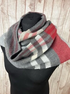 100% Cashmere Scarf Check Tartan Made In Scotland Johnston’s Of Elgin Nova - Picture 1 of 24