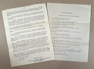 Chicago IL: 1920er RALPH C. DIGGINS SCHOOL OF AERONAUTICS getippte Ephemera Papers - Bild 1 von 2