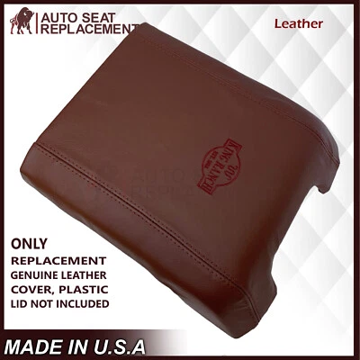 2011 - 2014 Ford F250 King Ranch Real Leather Center Console Armrest lid Cover - Image 1 of 4