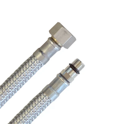 MARKENLOS Panzerschlauch M10x1 kurz x 3/8" ÜM Flexschlauch DN8 Armatur Trinkwasser 20cm-2m