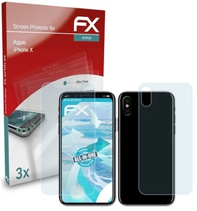 atFoliX 3x Écran protecteur pour Apple iPhone X clair&flexible - Photo 1 sur 6