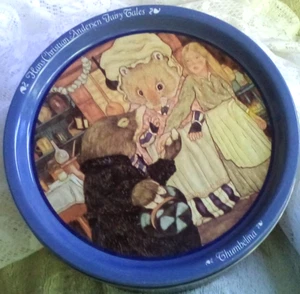 K S/H LARGE TIN HANS CHRISTIAN ANDERSON FAIRY TALES 19X9X9 CM THUMBELINA - Imagen 1 de 7
