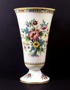 Bellissimo grande vaso tromba rosa Coalport Ming - Foto 1 di 2