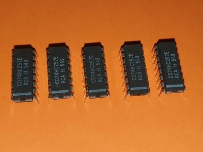5x 74HC257E Quad 2-Input Multiplexer DIP-16 RCA 74HC257 - Image 1 of 3