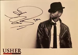 Foto autografata firmata Usher Raymond con certificato di autenticità Yeah You Got It Bad Burn My Boo - Foto 1 di 3