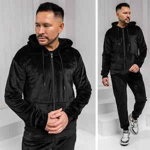 Trainingsanzug Jogginganzug Kapuzenpullover Laufhose Basic Herren BOLF Velour - Bild 1 von 6