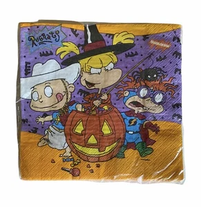Tovaglioli vintage Nickelodeon Rugrats Halloween pranzo 16 carati nuovi con scatola - Foto 1 di 4