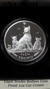 ISLE OF MAN 2016 1CROWN HAVANA BROWN CAT 1OZ PROOF SILVER COIN - Picture 1 of 5