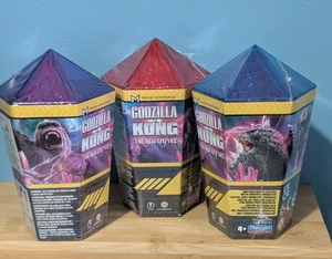 Lot of 3 Monsterverse Toho Godzilla X Kong 2024 Mini Figure Earth Crystal 4" - Bild 1 von 9