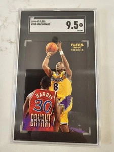 1996-97 Fleer KOBE BRYANT #203 ROOKIE RC LAKERS SGC 9.5 Graded  - Picture 1 of 2