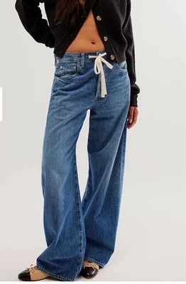 Pantalón Citizens of Humanity Brynn con cordón en color Atlantis talla 25 Foto 1 de 4