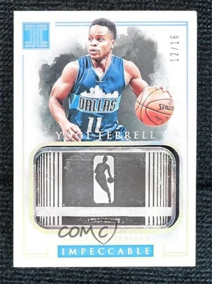 2016-17 Panini Impeccable NBA Logo Silver /16 Yogi Ferrell #83 Rookie RC - Image 1 of 2