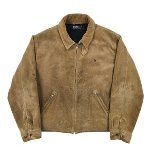 Chaqueta Harrington Polo Ralph Lauren Vintage Pana Marrón Para Hombre XL - Imagen 1 de 8
