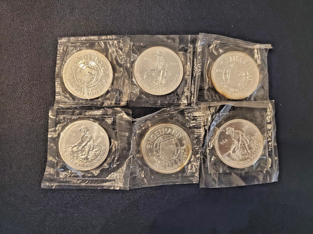 1 Oz Engelhard Prospector Silver Round for sale | eBay