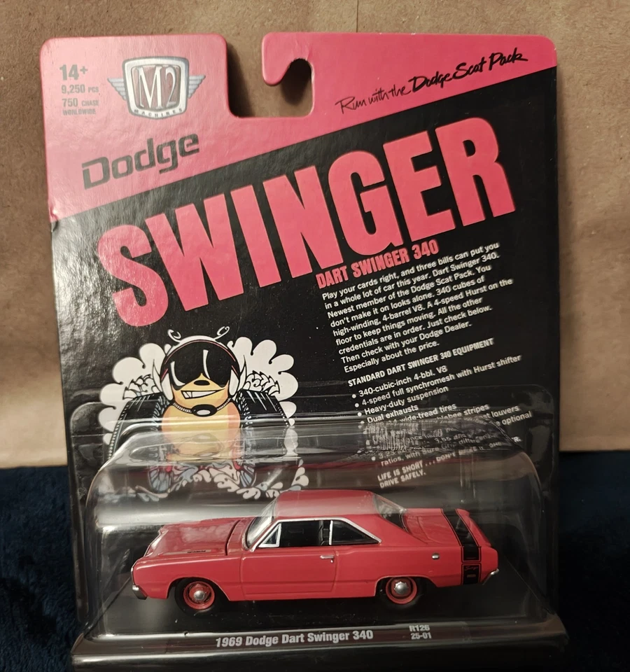 1/64th M2 Machines Auto Drivers R126 1969 Dodge Dart Swinger 340 - Image 1 of 4