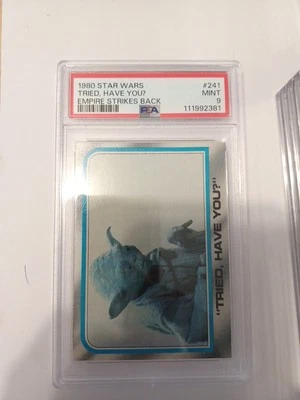 1980 Star Wars Empire Strikes Back Series 2 #241 PSA 9 MINT Low Pop Yoda Rare - Image 1 of 2
