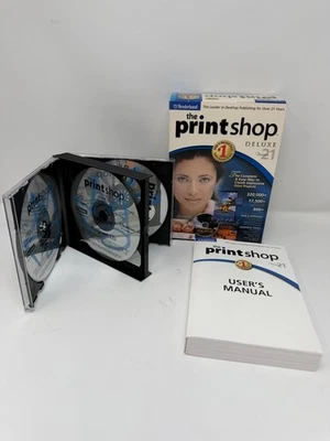 Broderbund The PrintShop Deluxe Version 21, 4 CD set - Image 1 of 4
