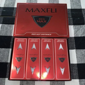 Maxfli RED MAX Golf Balls 12 Balls NEW IN PACKAGE Red Hot Distance - Picture 1 of 4