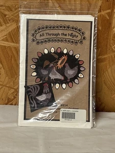 Die ganze Nacht - SONNENBLUME & HÜHNER - Wollapplikationsmuster - Sullivan 8e - Bild 1 von 3