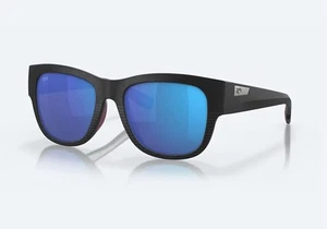 Costa Del Mar Sunglasses Caleta 55-19-139 Net Black / Blue Mirror 580G Glass - Picture 1 of 4