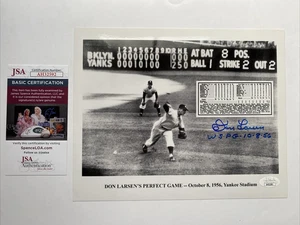 DON LARSEN New York Yankees Baseball PG WS Autographed Signed Photo Picture COA - Picture 1 of 2