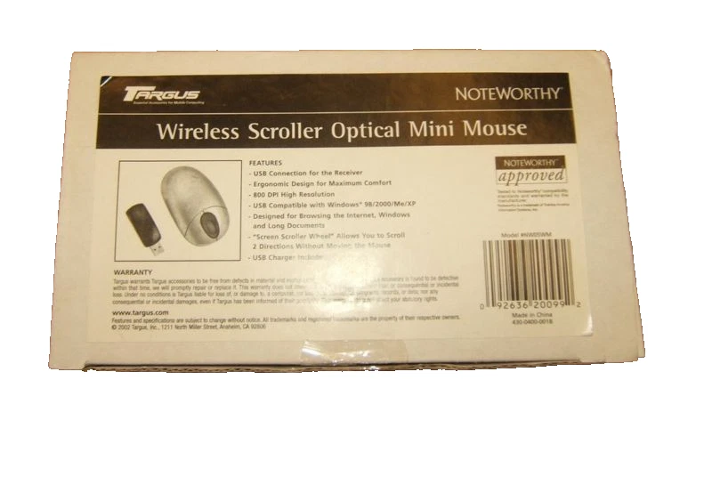 Targus PAUM005 Wireless RF Mouse - Image 1 of 4